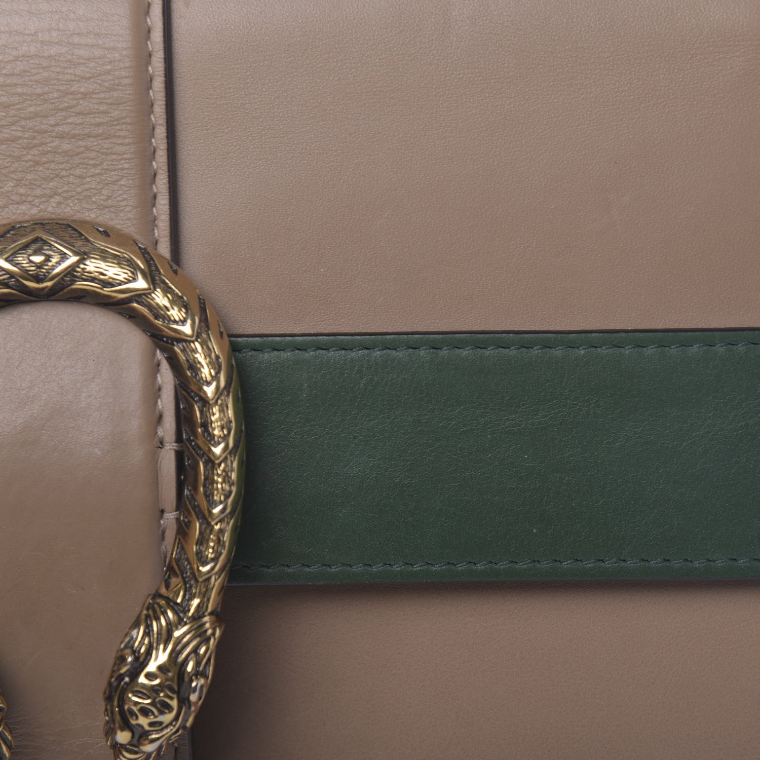 Gucci Calfskin Bamboo Web Medium Dionysus Top Handle Bag Camelia Bright Evergreen Hibiscus Red 12 of 13