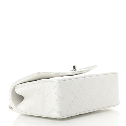 Chanel Iridescent Caviar Quilted Mini Top Handle Rectangular Flap White 4 of 11