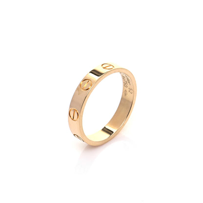 Cartier 18K Yellow Gold 3.5mm LOVE Wedding Band Ring 52 6 4 of 6