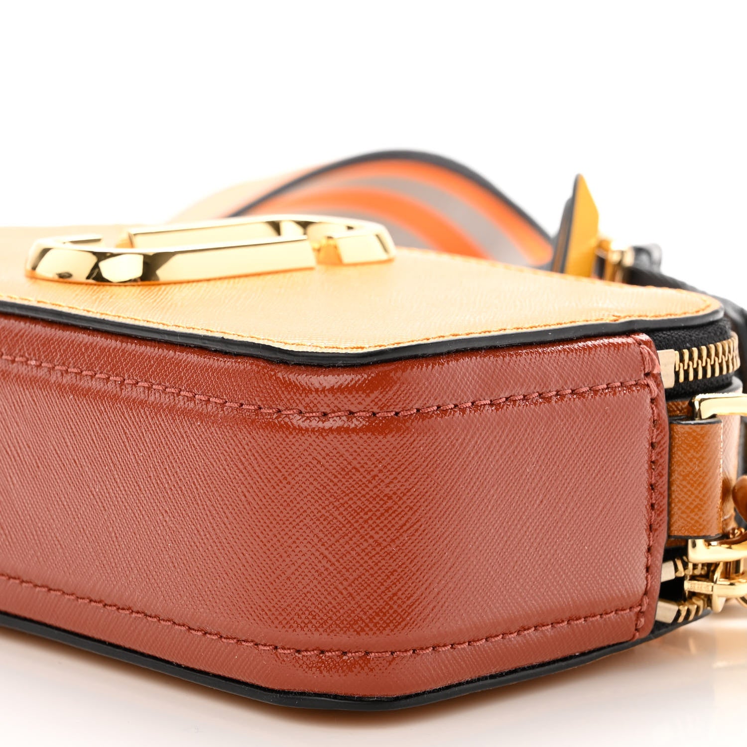 Marc Jacobs Saffiano Small Snapshot Camera Bag Yellow Multi 10 of 10