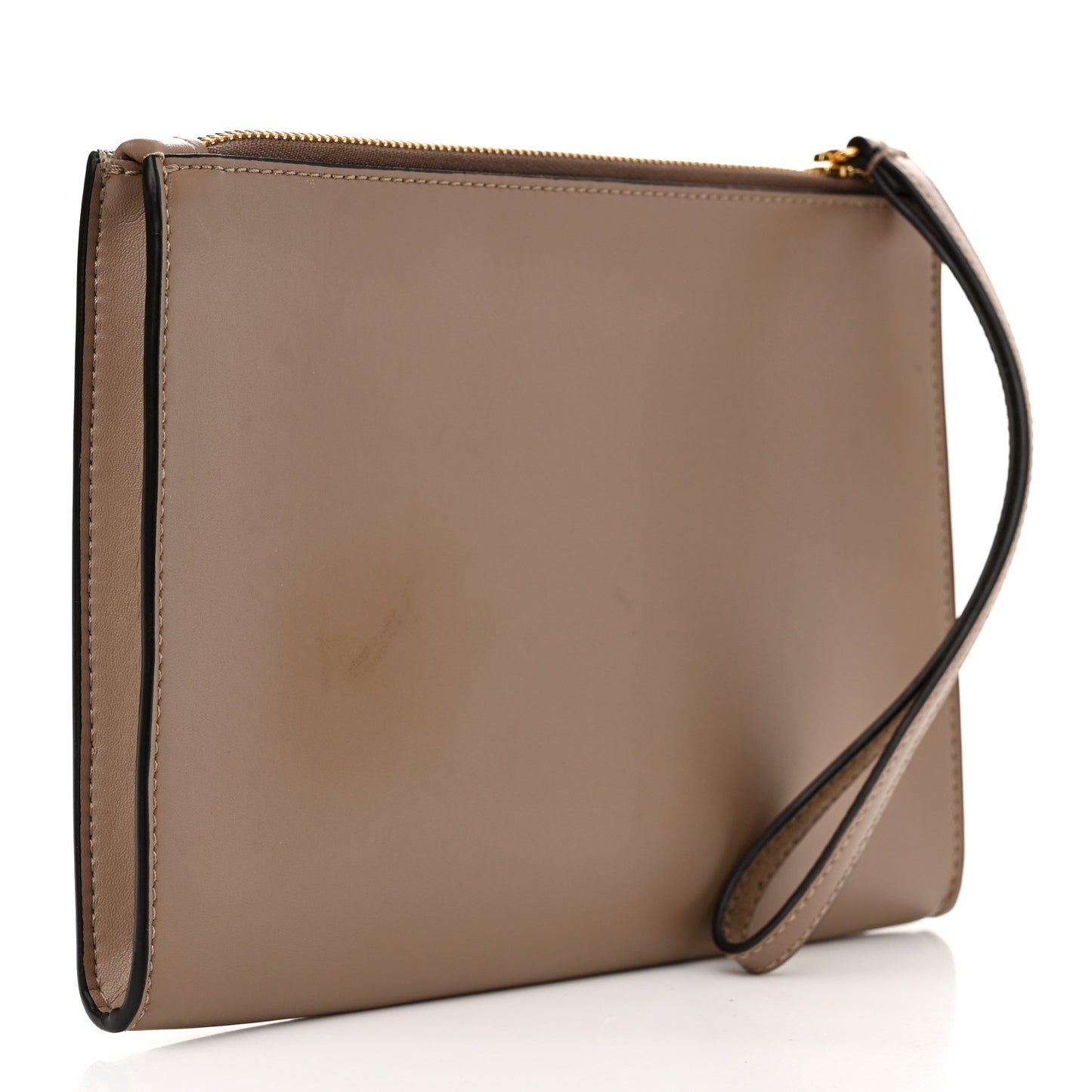 Alter Nappa Perforated Logo Pouch Beige