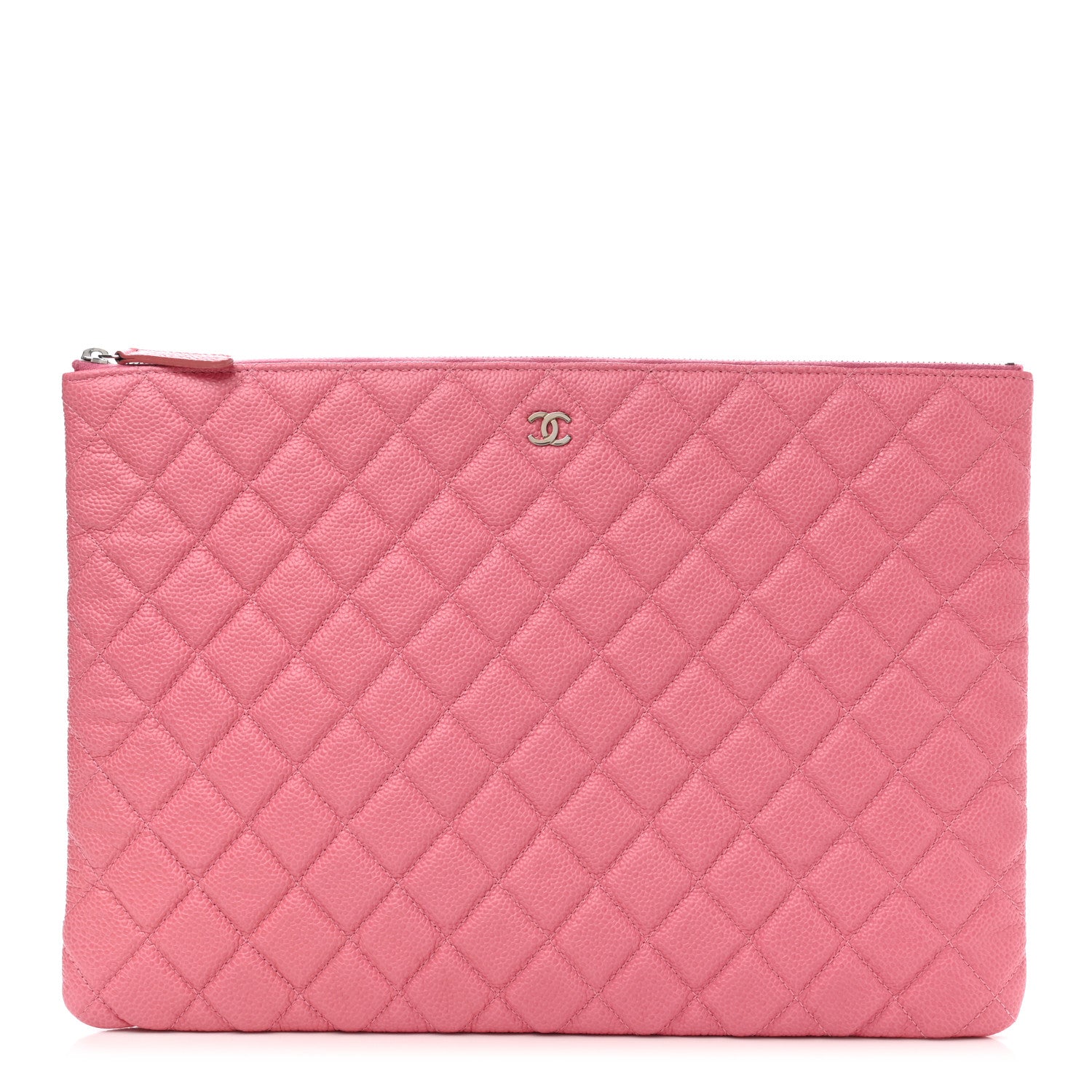Chanel Caviar Quilted Large Cosmetic Case Rose Pink 1 of 7