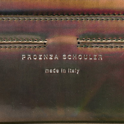 Proenza Schouler Metallic Patent PS11 Wristlet Clutch Brown 7 of 13