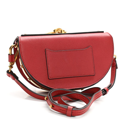 Chloe Calfskin Small Nile Bracelet Minaudiere Bag Dahlia Red 3 of 8