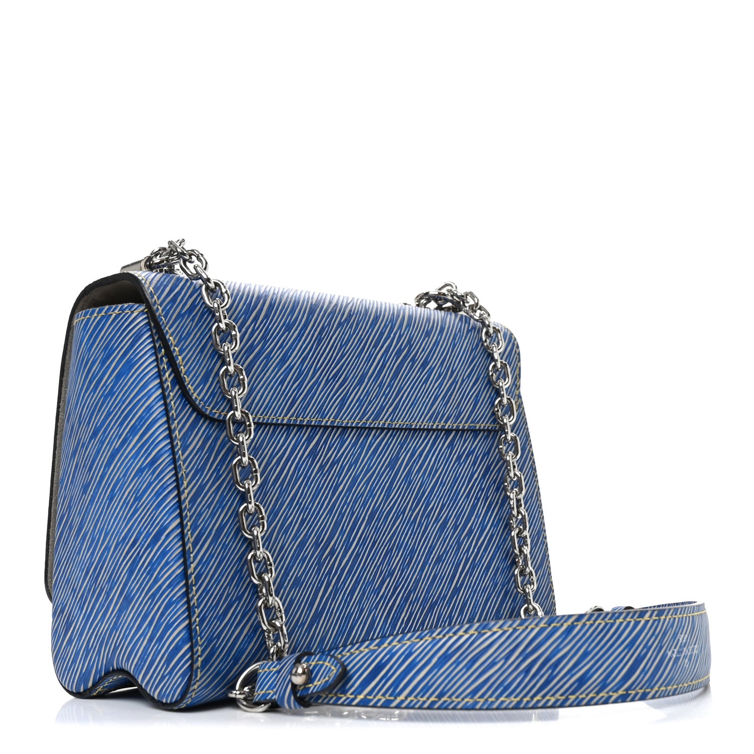 Louis Vuitton Epi Pins Twist Shoulder Bag MM Denim Light 3 of 9