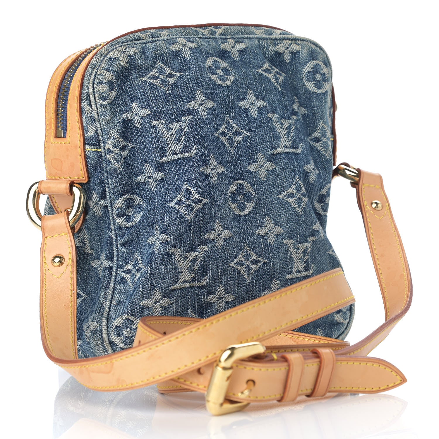 Louis Vuitton Denim Camera Bag Blue 3 of 12
