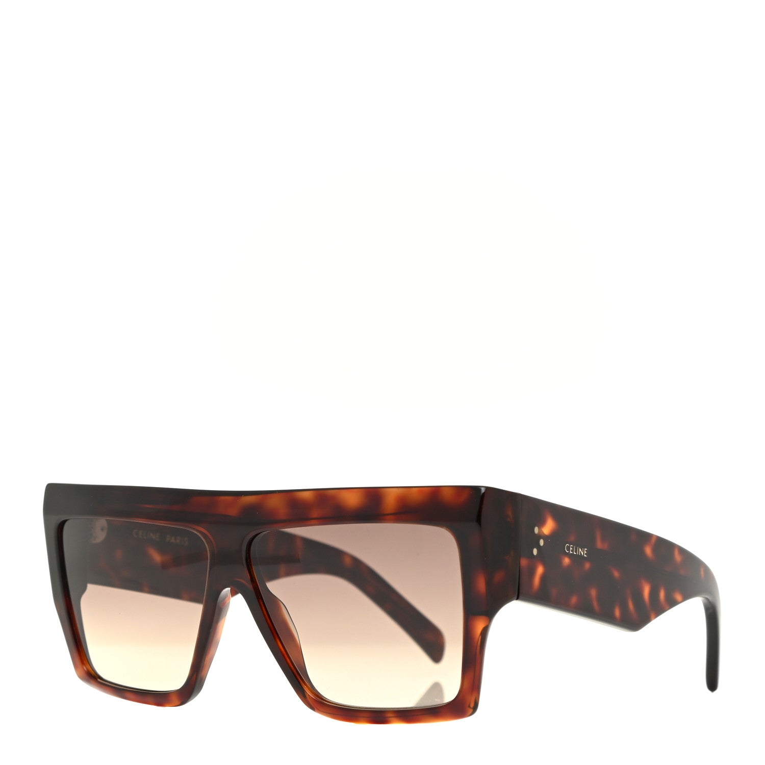 Celine Acetate Rectangular Sunglasses CL400921 Dark Havana 1 of 8