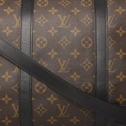Louis Vuitton Monogram Macassar Keepall Bandouliere 55 10 of 10