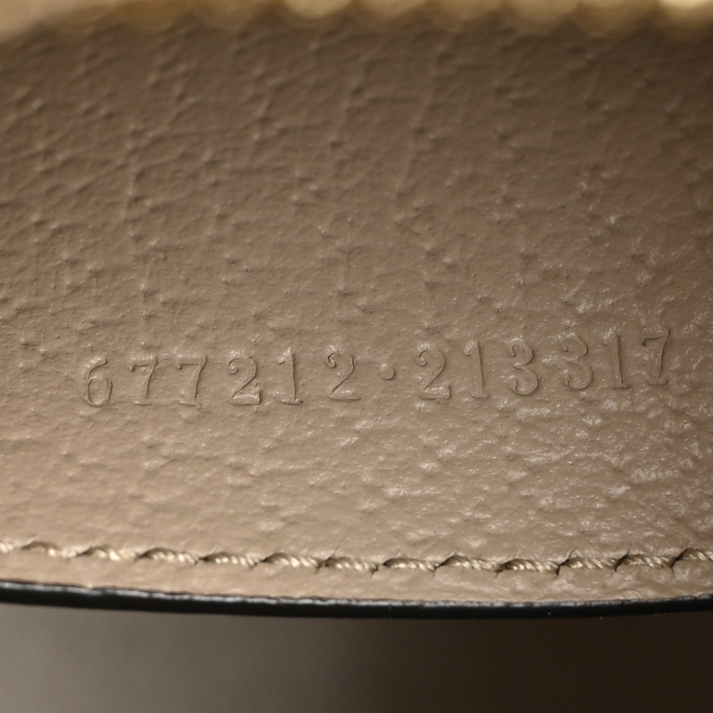 GG Supreme Monogram Textured Dollar Calfskin Mini Horsebit 1955 Top Handle Bag Beige Mystic White Oatmeal