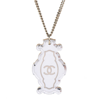 Chanel Mirror CC Pendant Necklace Gold 4 of 6