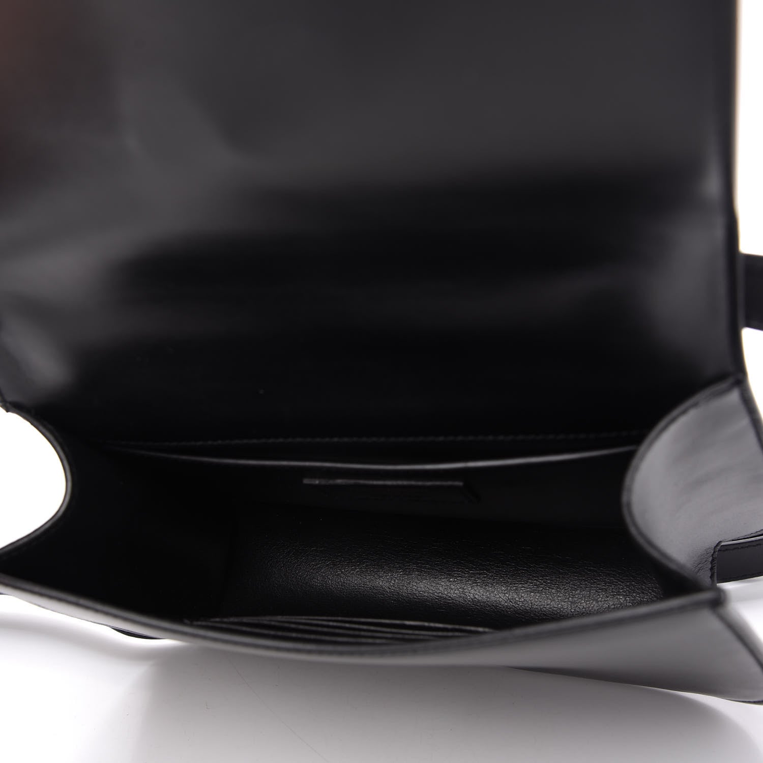 Saint Laurent Smooth Calfskin Small Spontini Saddle Bag Black 5 of 10