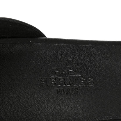 Hermes Calfskin Encens 50 Sandals 38 Black 8 of 11