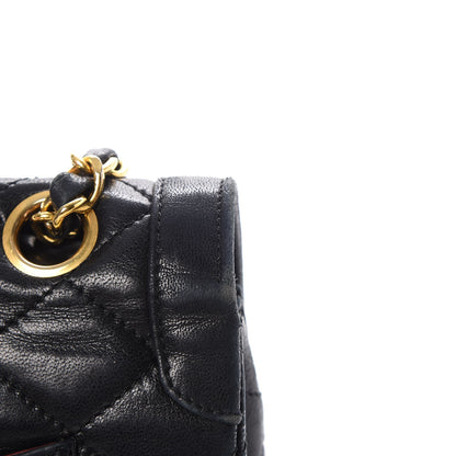 Chanel Lambskin Quilted Medium Double Flap Black 20 of 21