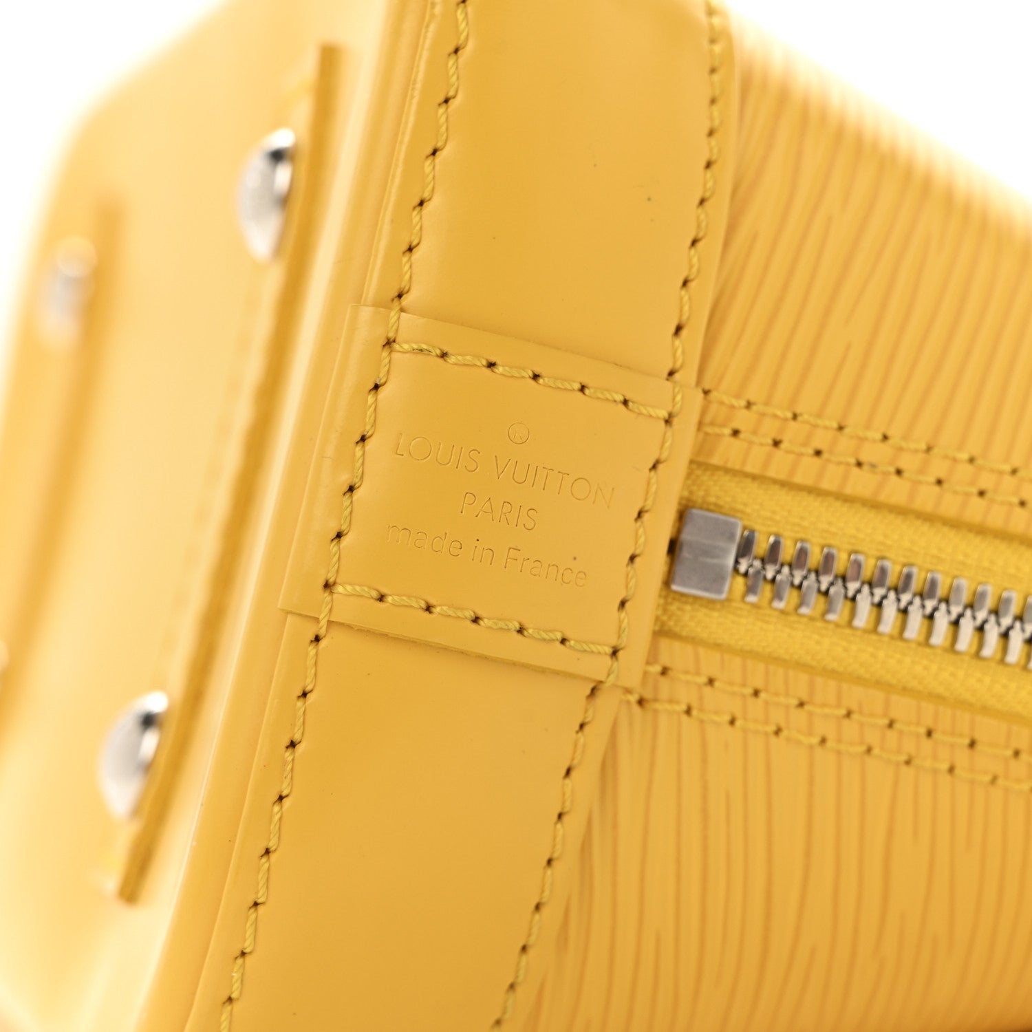 Louis Vuitton Epi Alma BB Citron 6 of 14