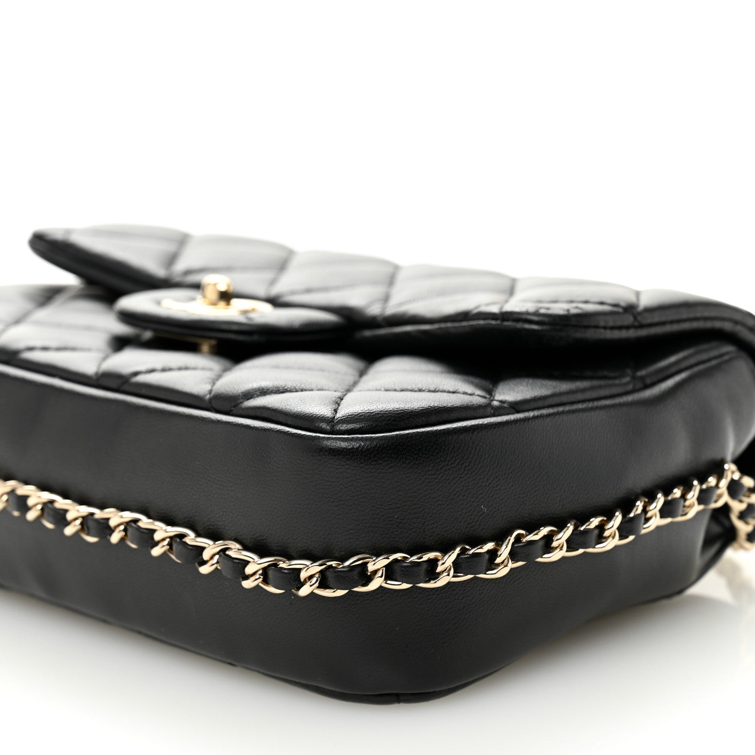 Chanel Lambskin Quilted Small My Precious Flap Black 10 of 11