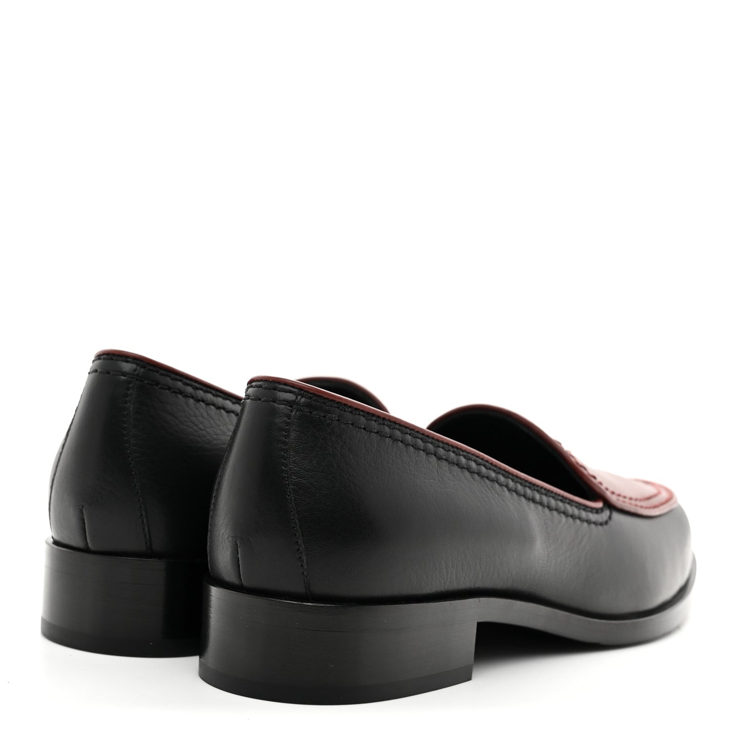 Calfskin CC Mocassin Loafers 36 Brown Black