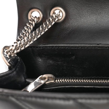 Saint Laurent Calfskin Y Quilted Monogram Small Loulou Chain Satchel Black 9 of 13