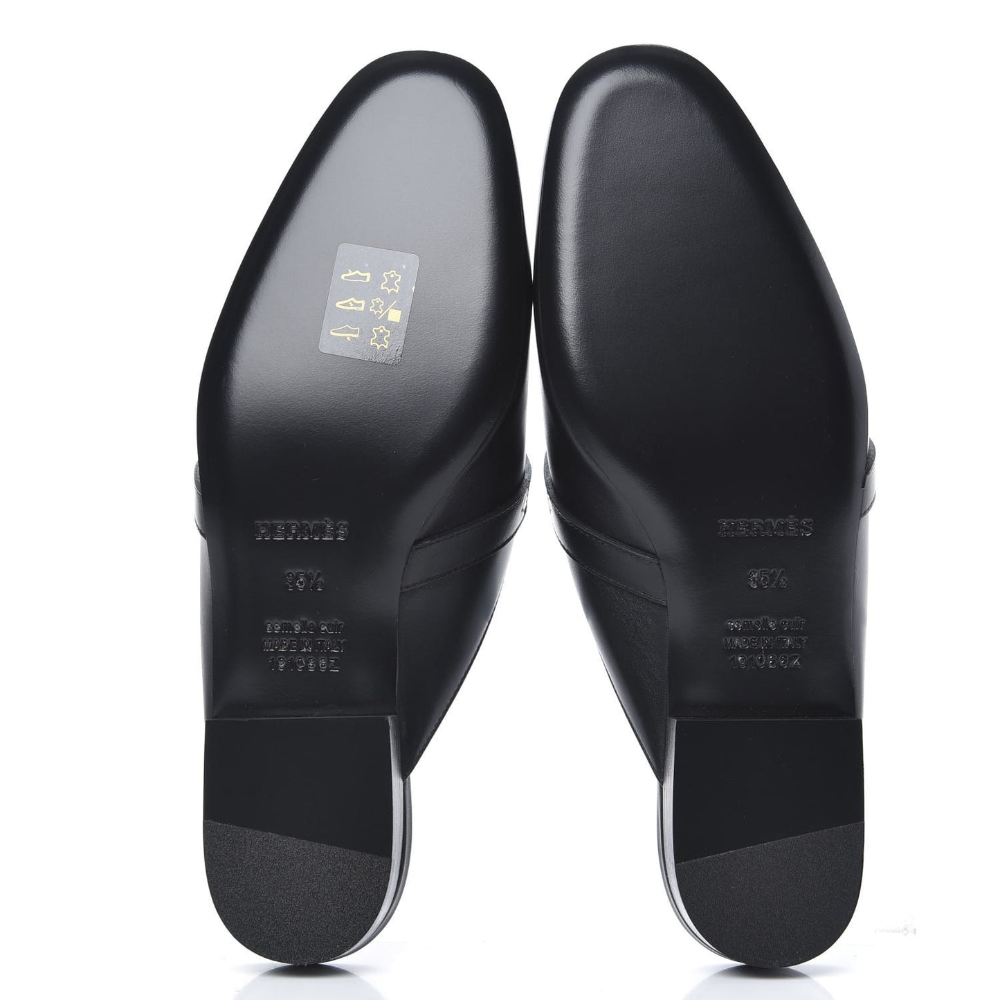 Calfskin Oz Mules 35.5 Black