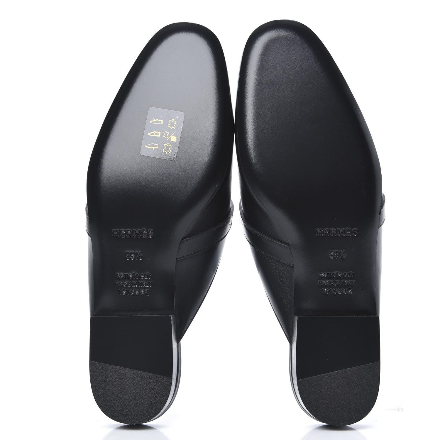 Hermes Calfskin Oz Mules 35.5 Black 5 of 8