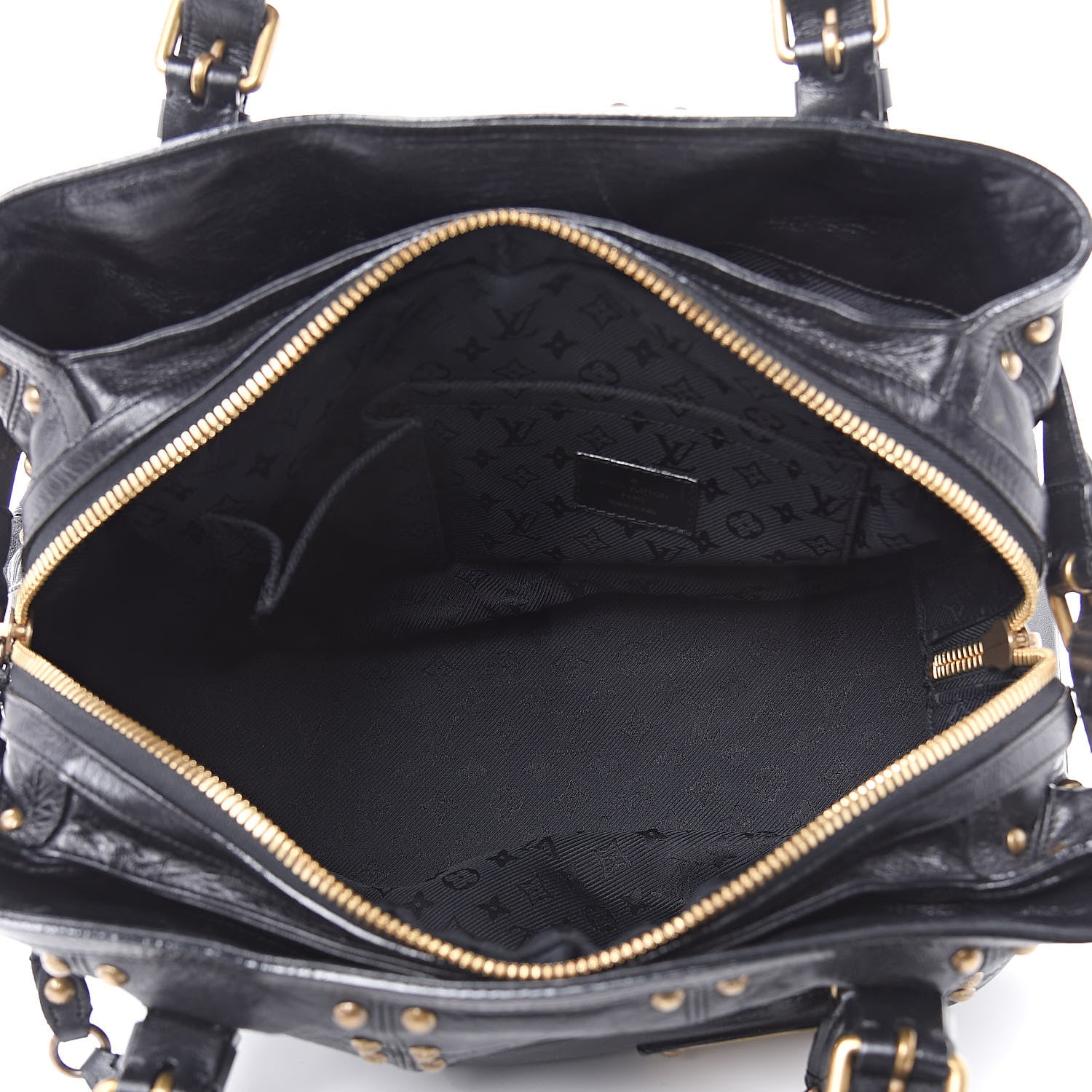 Louis Vuitton Lambskin Riveting Black 5 of 13