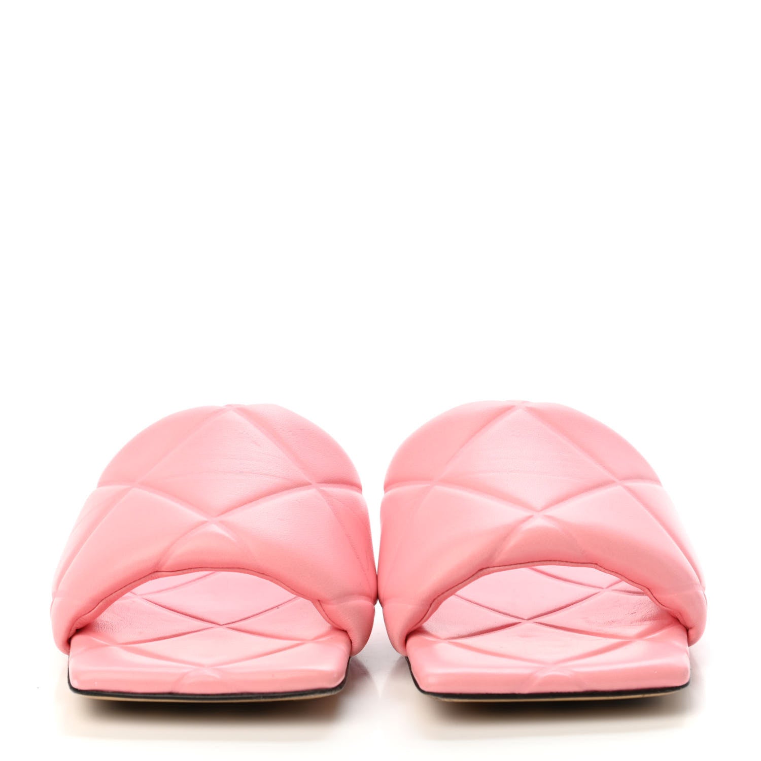 Bottega Veneta Nappa Quilted Rubber Lido Flat Sandals 39 Blossom 2 of 4