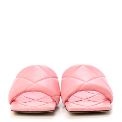 Bottega Veneta Nappa Quilted Rubber Lido Flat Sandals 39 Blossom 2 of 4