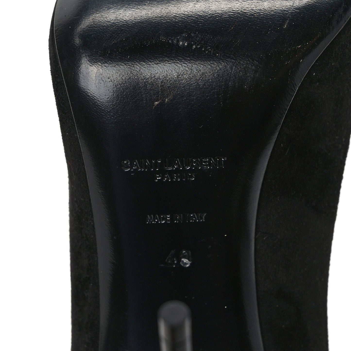 Suede Metal Tip Zoe 105 Pumps 38.5 Black