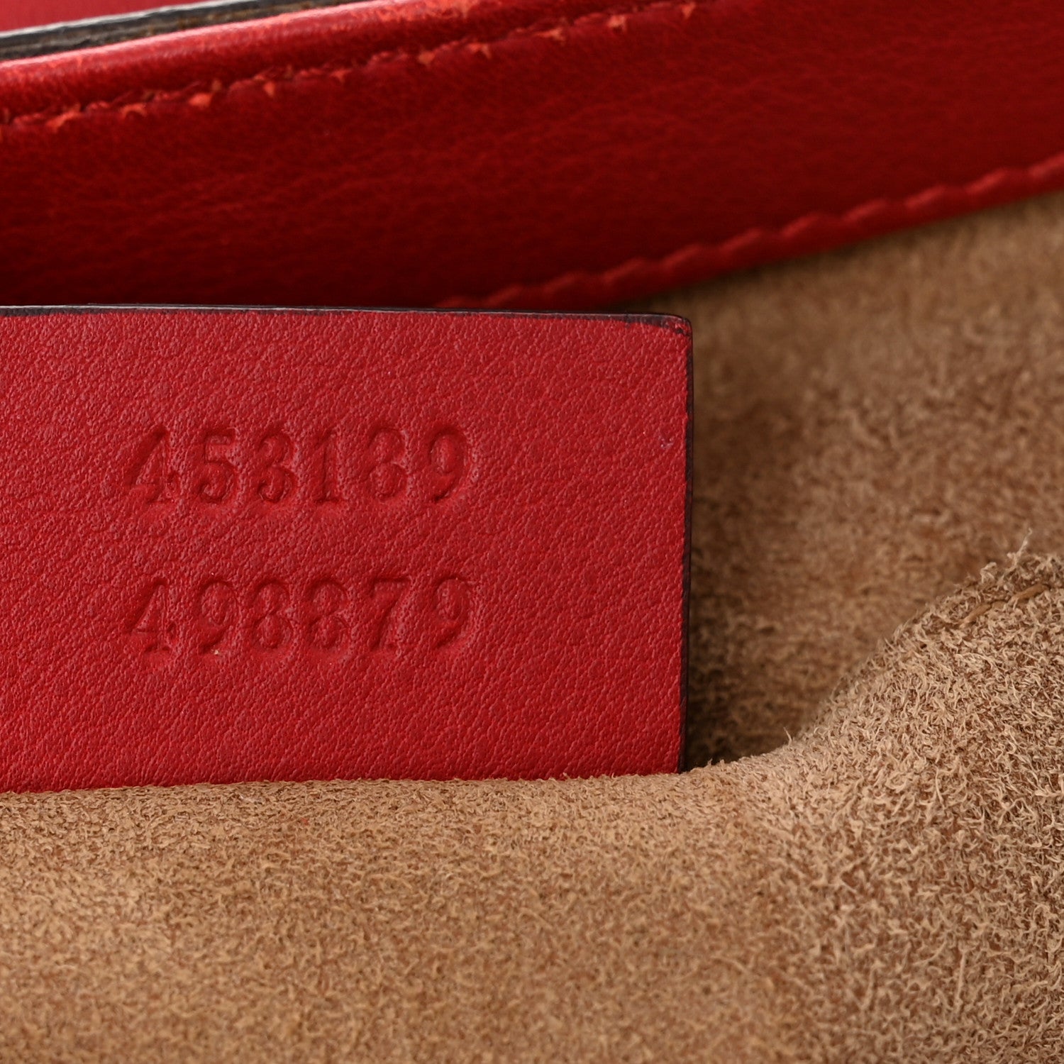 Gucci GG Supreme Monogram Calfskin Web Medium Padlock Messenger Shoulder Bag Beige Hibiscus Red New Rosette 6 of 12