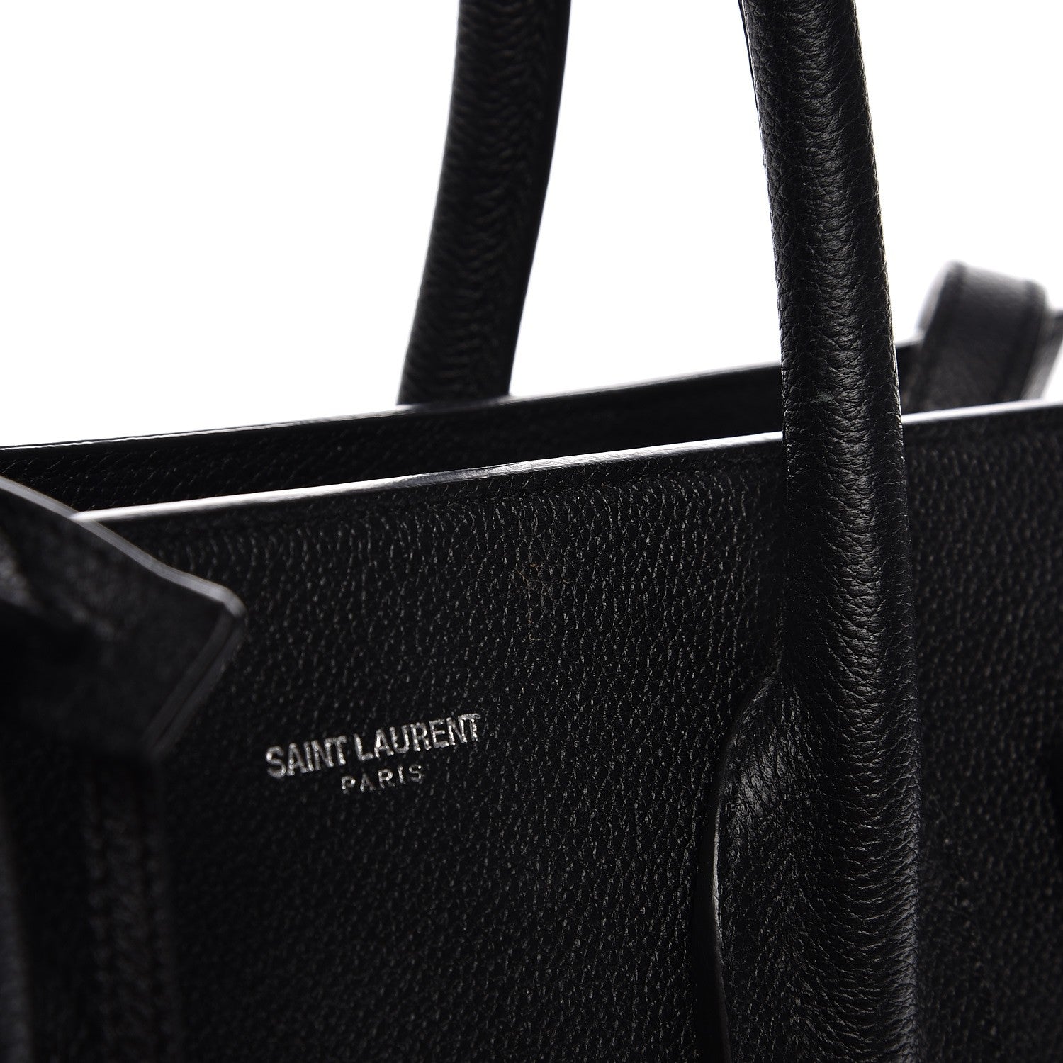 Saint Laurent Grained Calfskin Small Sac De Jour Black 12 of 12