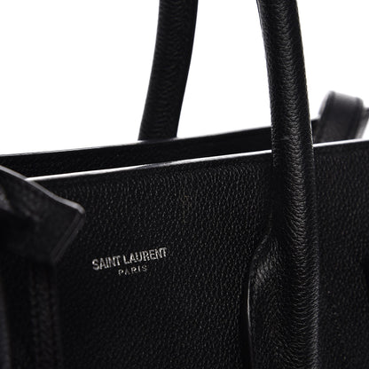 Saint Laurent Grained Calfskin Small Sac De Jour Black 12 of 12
