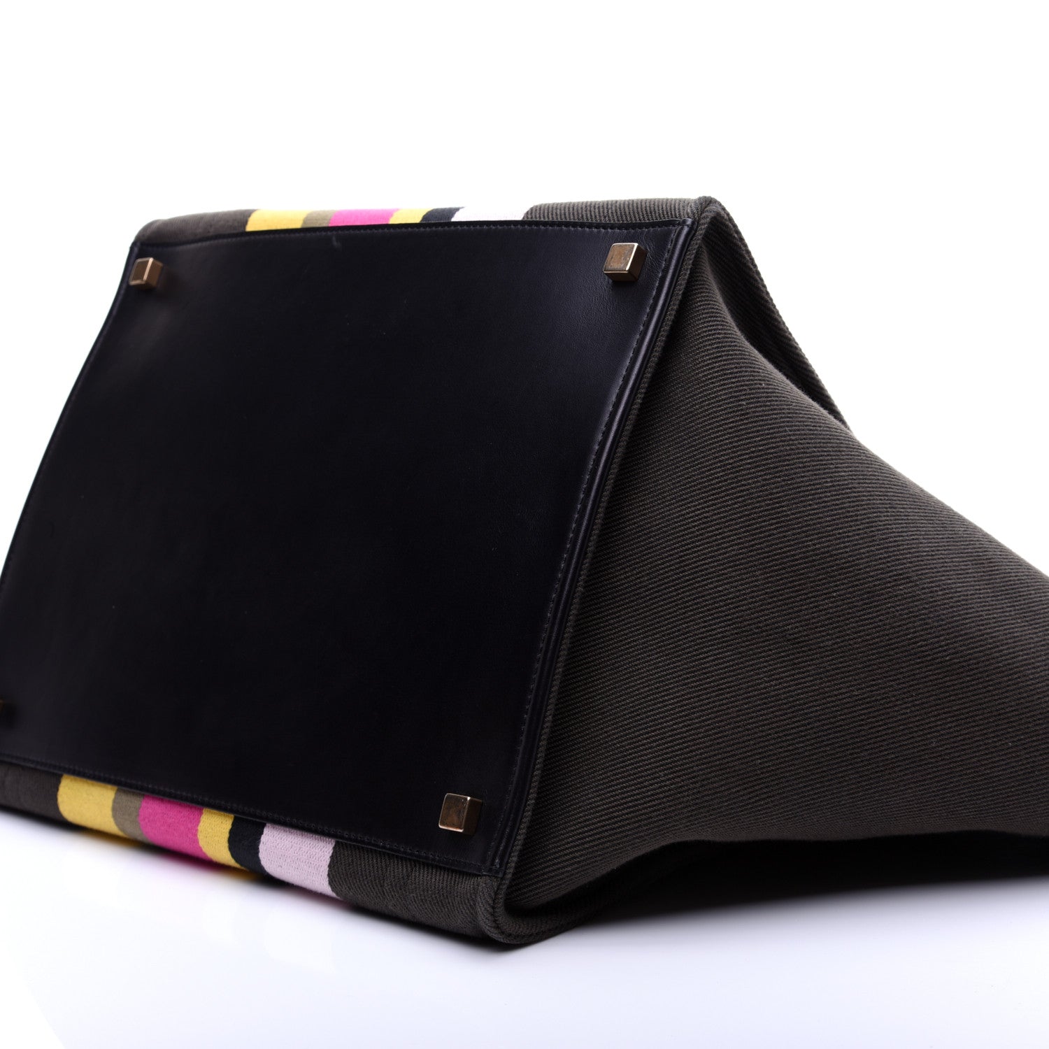 Celine Canvas Striped Medium Phantom Luggage Multicolor 7 of 11