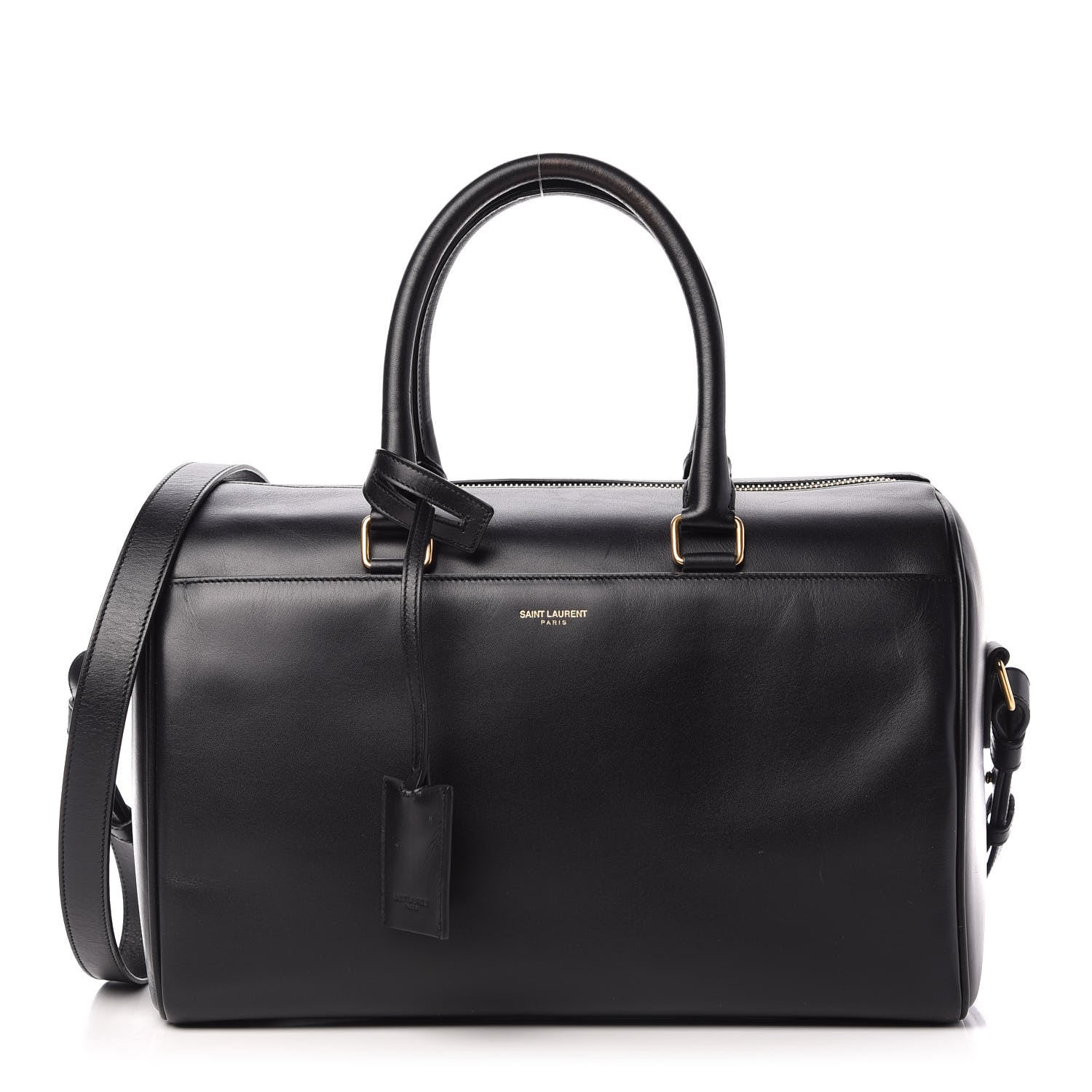 Saint Laurent Calfskin Classic Duffle 6 Black 1 of 11