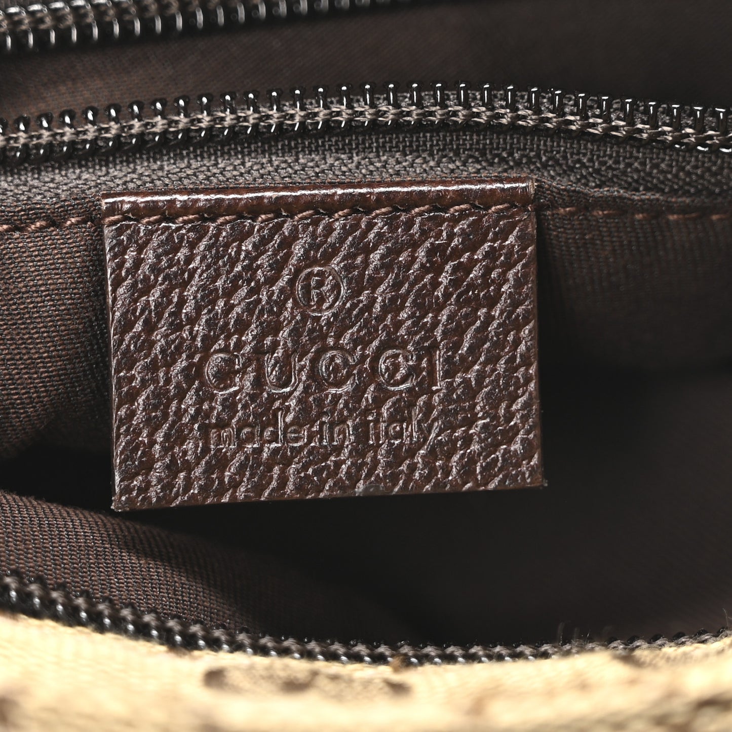 Monogram Web Small Flat Messenger Bag Brown
