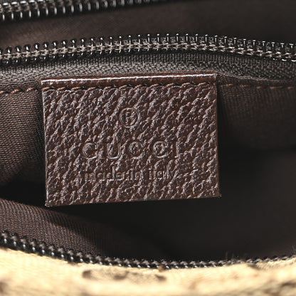 Gucci Monogram Web Small Flat Messenger Bag Brown 6 of 10
