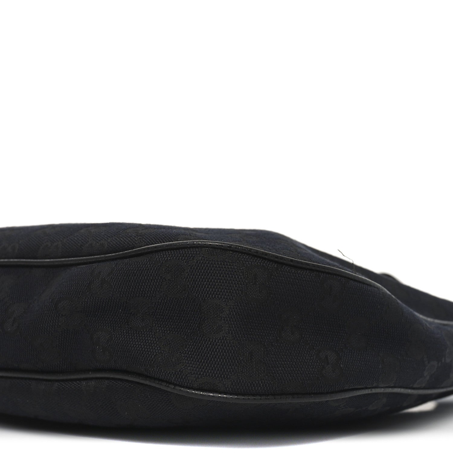 Gucci Monogram Medium Half Moon Hobo Black 10 of 10