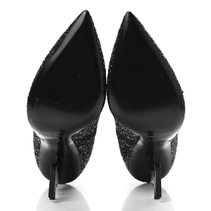 Saint Laurent Glitter Opyum 100 Pumps 36.5 Black 5 of 7