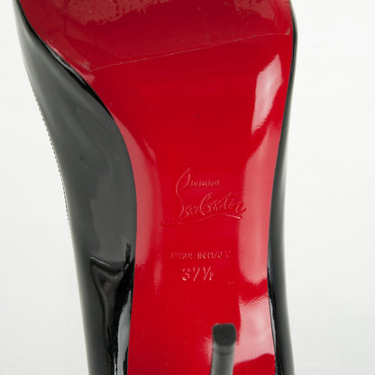Christian Louboutin Patent Dorissima 100 Pumps 37.5 Black 6 of 7