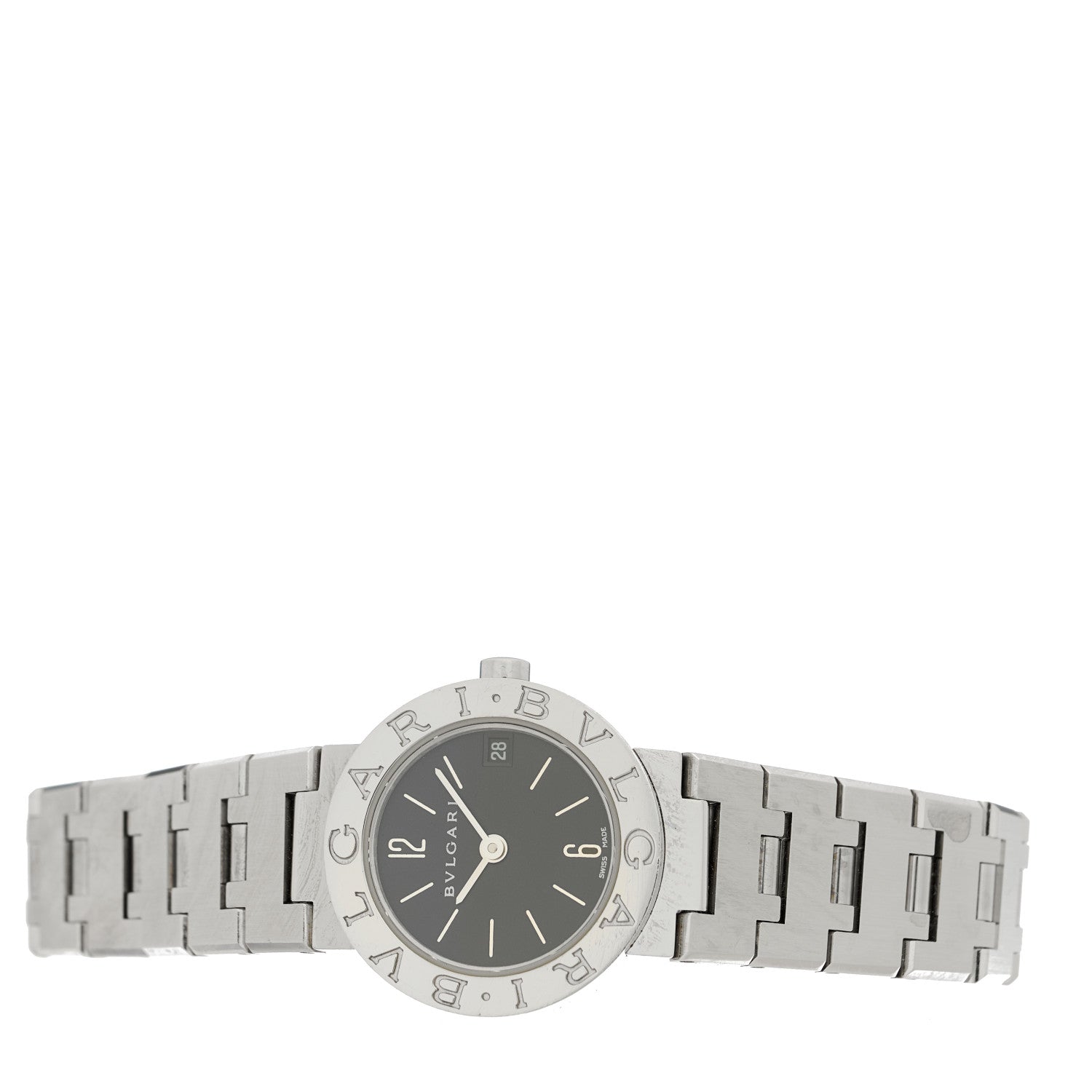 Bulgari Stainless Steel 23mm Quartz Watch Black 2 of 4