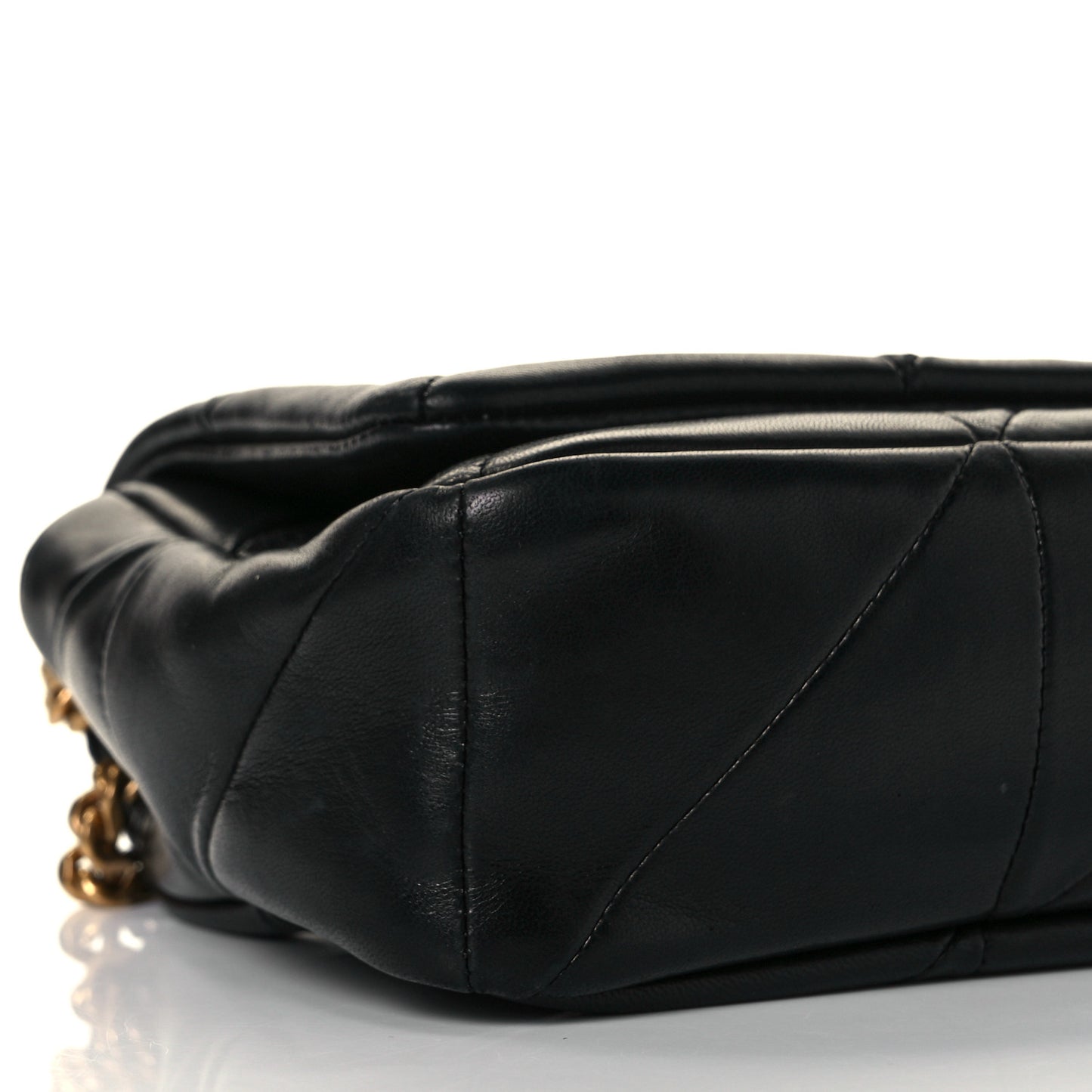 Lambskin Patchwork Monogram Small Jamie Black