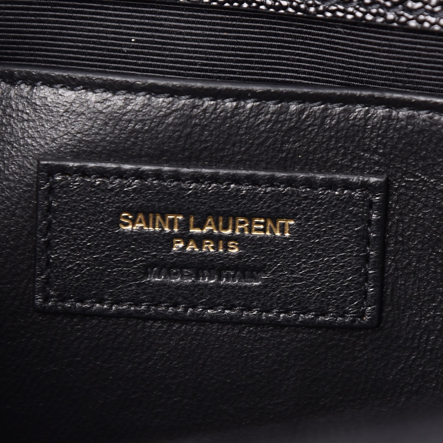 Saint Laurent Grain De Poudre Medium Classic Monogram Kate Satchel Black 6 of 9