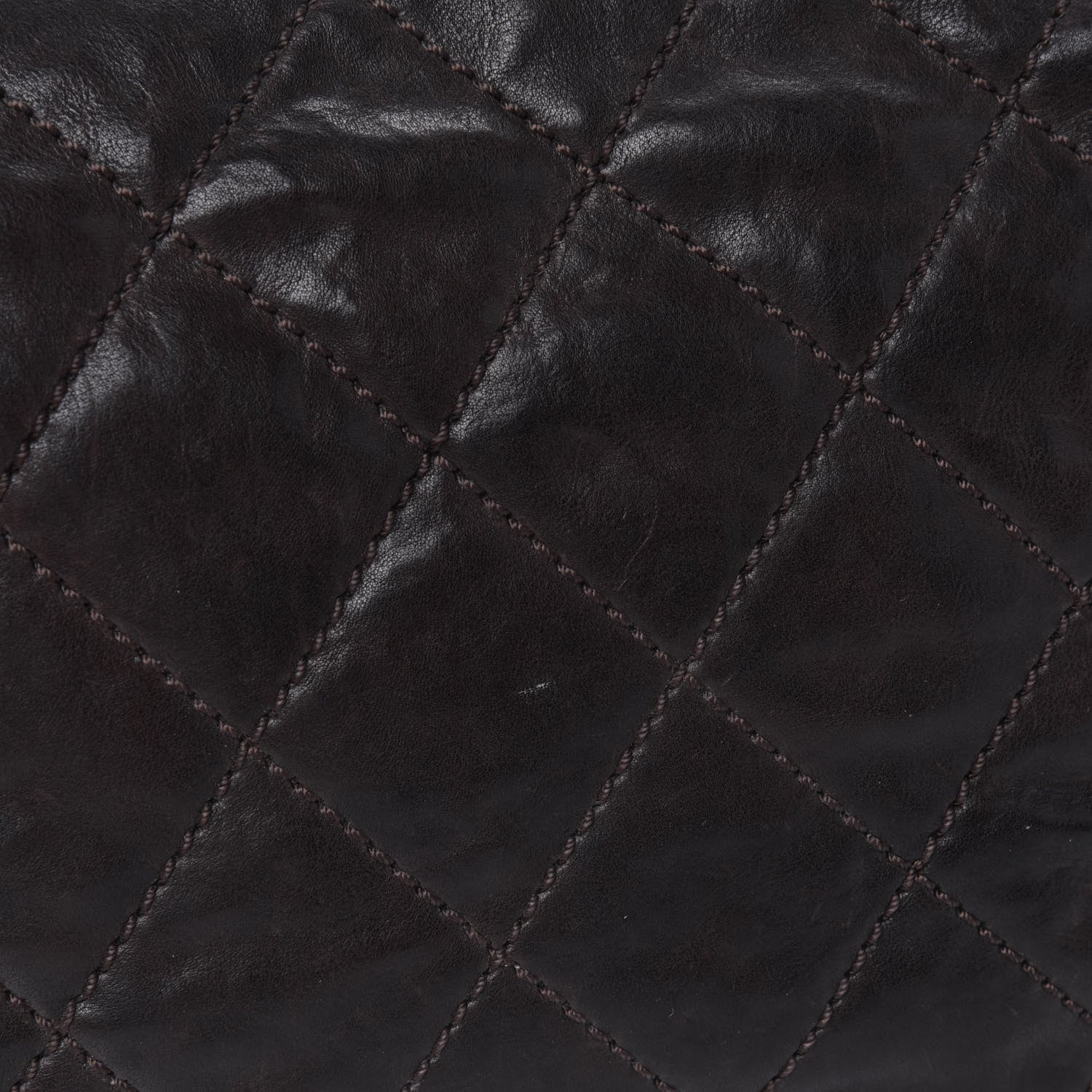 Chanel Calfskin Quilted Modern Chain Flap Brown 16 of 23