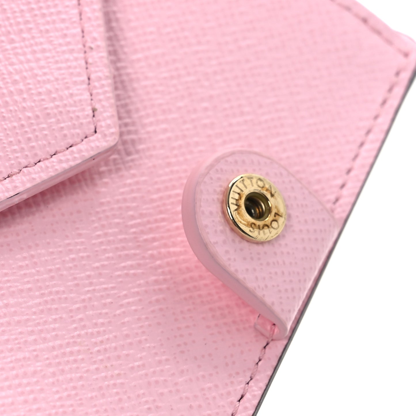 Monogram LV Charms Pocket Wallet Cotton Candy