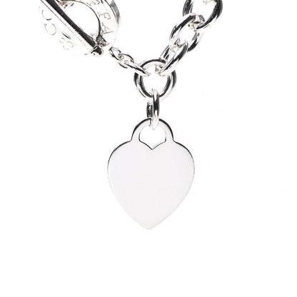 Tiffany Sterling Silver Heart Tag Toggle Necklace 3 of 4