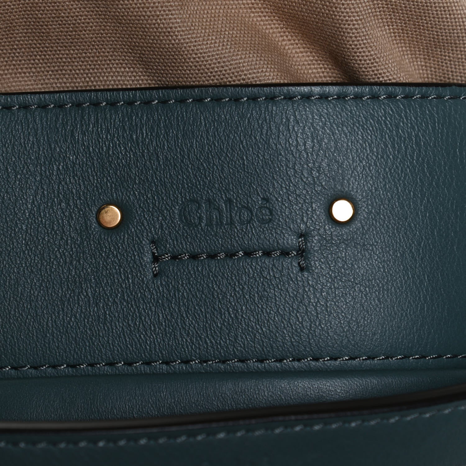 Chloe Smooth Calfskin Little Horses Embroidered Mini Roy Bucket Bag Cloudy Blue 7 of 13