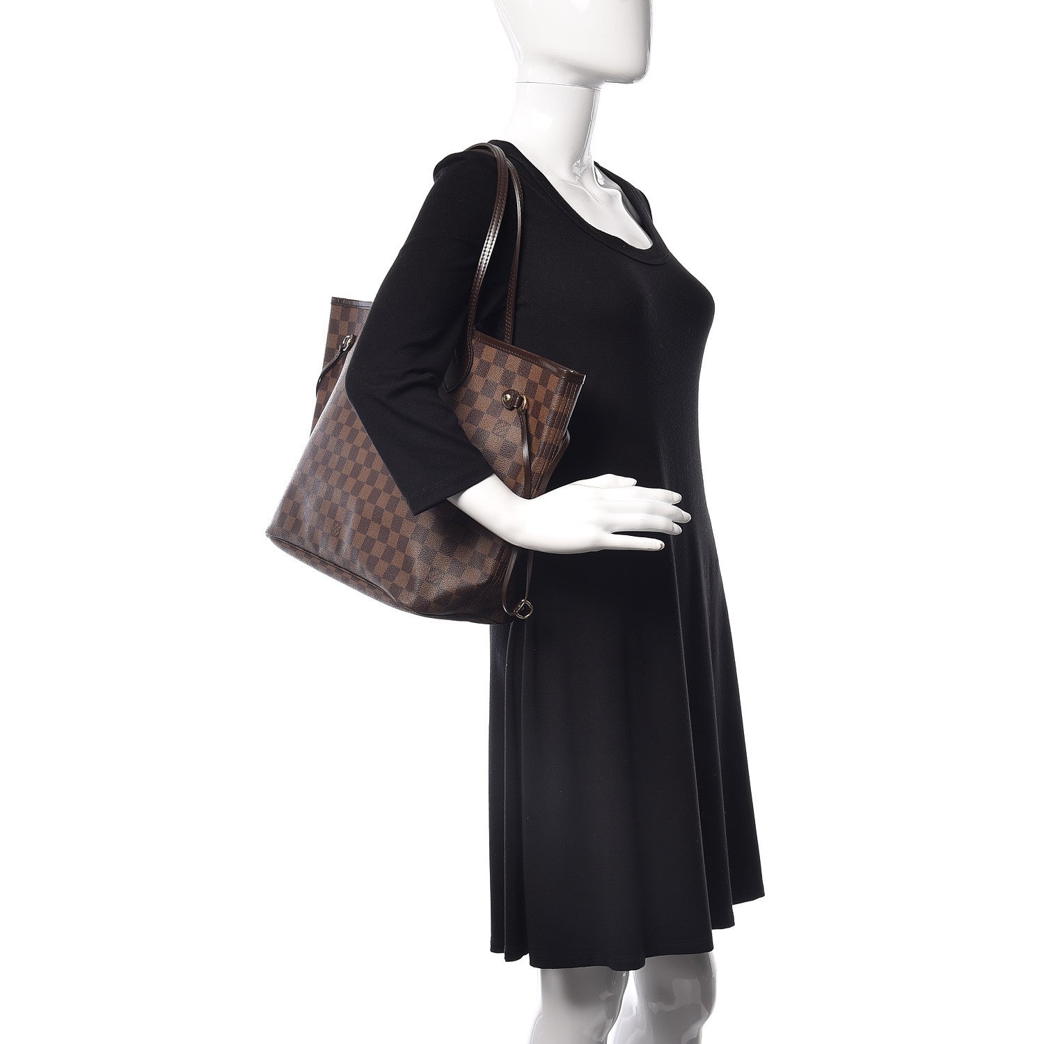 Louis Vuitton Damier Ebene Neverfull MM 2 of 9