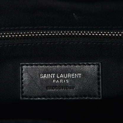 Saint Laurent Calfskin Y Quilted Monogram Small Loulou Backpack Black 7 of 8