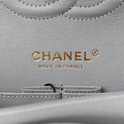 Chanel Caviar Quilted Medium Double Flap Grey 6 of 11