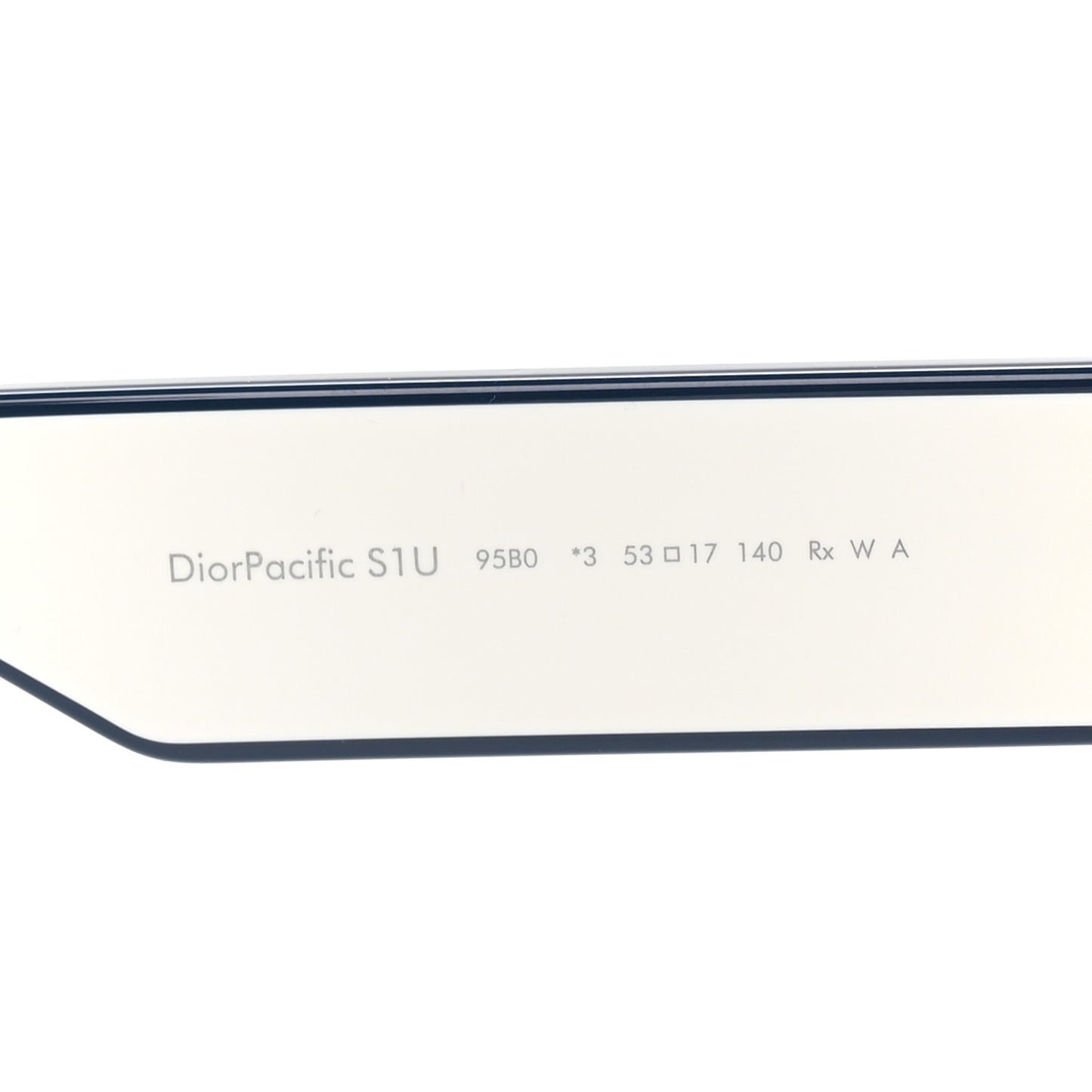 Diorpacific S1U Square Sunglasses White Blue
