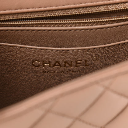 Chanel Lambskin Quilted Mini Square Flap Beige 6 of 10