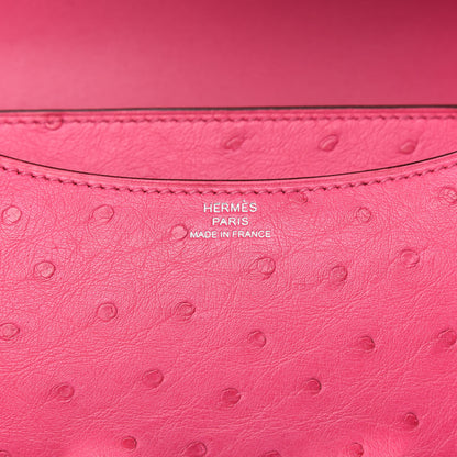 Hermes Ostrich Constance 18 Rose Tyrien 8 of 11